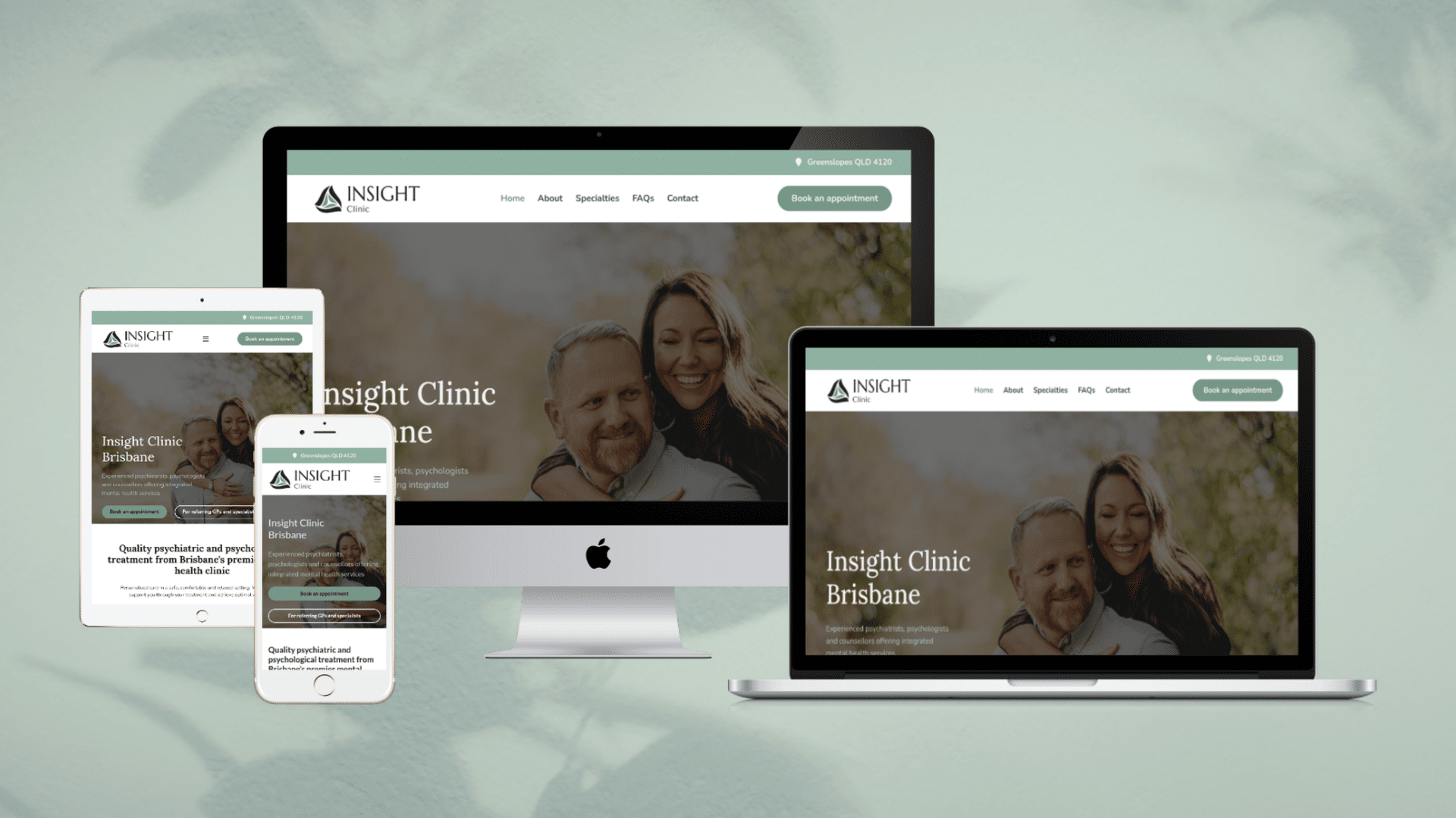 Insight Clinic psychiatry psychology practice website design by Vida Web Design